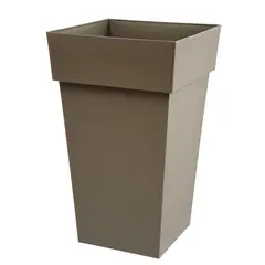 ქოთანი პლასტმასის EDA Plastiques POT TOSCANE CARRE 39 X 39 X 65სმ 62ლ