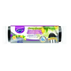 Ароматизированные пакеты для мусора с завязками Parex 40 л 15 шт лимон