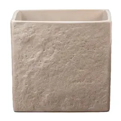 Ceramic flower pot Scheurich 970/18 COVER-POT TAUPE STONE
