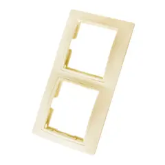 ჩარჩო ჰორიზონტალური TDM SQ1814-0126 2 განყოფილებიანი კრემისფერი