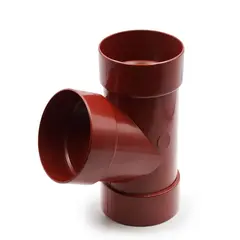 მილის სამკაპი RainWay 67° 100 მმ წითელი