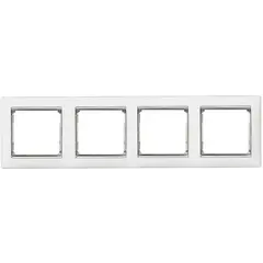 ჩარჩო 4 განყოფილებებიანი LEGRAND თეთრი