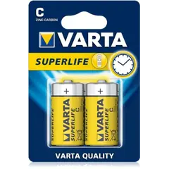 ელემენტი მარილოვანი VARTA Superlife C 1.5V 2 ც