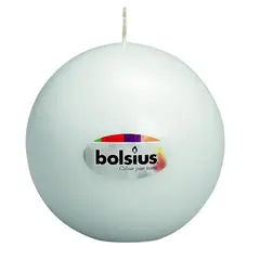 სანთელი მრგვალი Bolsius 70 მმ თეთრი