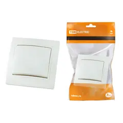 Выключатель 1 кл.10А белый "Таймыр" TDM