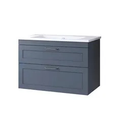 Тумба для ванной с умывальником Denko Beyoglu Matt Navy Blue 75 см