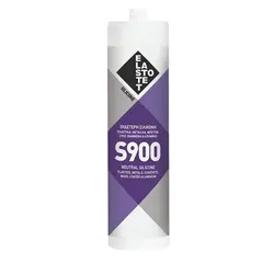 Silicone colored Elastotet S-900 RAL 7005 280 ml gray