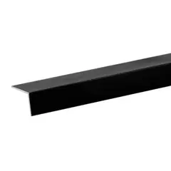 Aluminum corner Arcansas 1000X25X25 mm black gloss