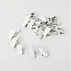 ლითონის რგოლების სამაგრების კომპლექტი Delfa СЗФ-9032 თეთრი პიანო 20 ც