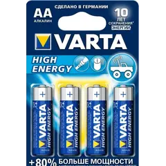 ელემენტი VARTA Alkaline High Energy AA 1.5 V 4 ც
