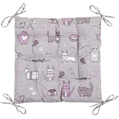 Chair cushion Home Line 40x40 cm grey