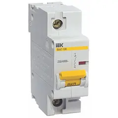 ავტომატური ამომრთველი IEK ВА47-100 10kA 80A 1P C