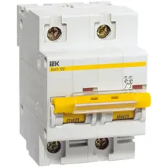 ავტომატური ამომრთველი IEK ВА47-100 10kA 80A 2P C