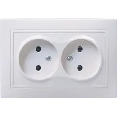 Розетка без заземления IEK ERK23-K01-10-DM 2 белая