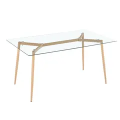 მაგიდა clear BONACE DINING TABLE NL 120x70x75 სმ