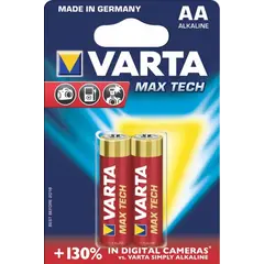 ელემენტი VARTA Alkaline Max Tech AA 1.5 V 2 ც