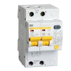 Дифференциальный автомат IEK 2п 25А 30мА АД12