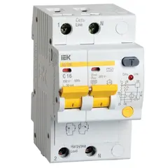 Дифавтомат АД12M 2R C16 30мА IEK