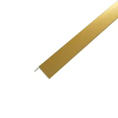 Aluminum corner Arcansas brass gloss 1000X10X10 mm