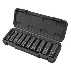Impact deep socket set Topmaster 338803 1/2" 10-24 mm 10 pcs