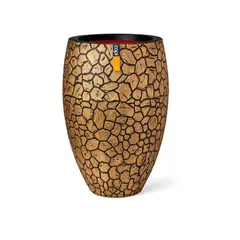 ქოთანი ყვავილის Capi Europe Vase elegant deluxe Clay NL 56x85სმ ოქროსფერი