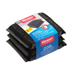 ჭურჭლის სახეხი ღრუბელი Kleaner 3 ც