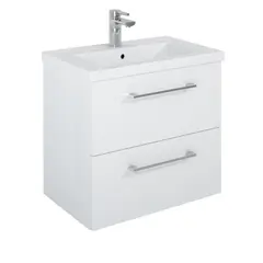 აბაზანის ტუმბო ხელსაბნით Roma Plus 60 2DR თეთრი