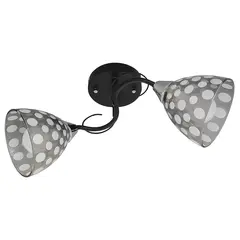 Chandelier Bella Mita 2 E27 6106/2 BK+CR black chrome