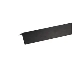 Aluminum corner Arcansas 1000X10X10 mm black gloss