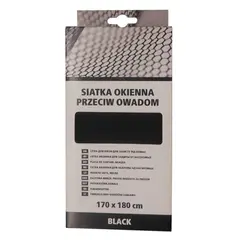 მწერების საწინააღმდეგო ბადე Kaem 0395-111718 შავი 170x180 სმ