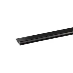 Aluminum profile J-shaped Arcansas black 18x1000 mm