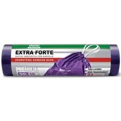 Пакеты для мусора с затяжками DOMI 35 л/15 шт