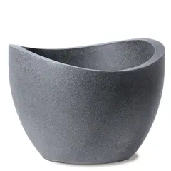 ეზოს პლასტმასის ქოთანი Scheurich 250/40 PLANTER SCHWARZ GRANIT