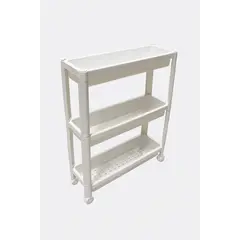 Полка кухня/ванная 3 уровня Slim Plastik белый