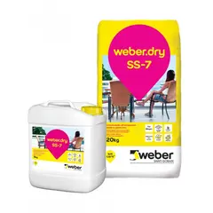 Гидроизоляционный раствор двухкомпонентный Weber.dry SS-7 25 кг