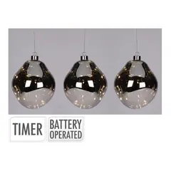 საახალწლო სათამაშო organic ball set3 ანტრაციტი