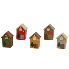 საახალწლო დეკორაცია "სახლი" LED house BO indoor 8x6.5x11.5 cm assorted