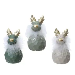 საახალწლო დეკორაცია ირემი Deer terracotta 8.5x8.4x16.1 სმ assorted