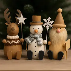 ნაძვის ხის სათამაშო xmas figurine sitting 3a