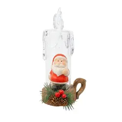 საახალწლო დეკორაცია სანტა ნათებით 19 სმ