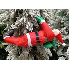 საახლაწლო დეკორაცია თოვლის ბაბუა კიბეზე JT24-PP026