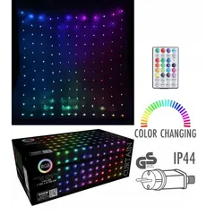 Гирлянда новогодняя curtain lights 144led rgb