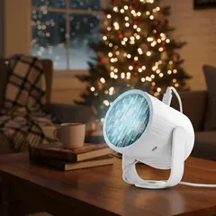 Проектор новогодний лазерный USB White 202504GUYW039