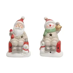 საახალწლო დეკორაცია სანტა ნათებით 1 ც 12 სმ