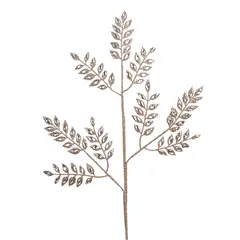 საახალწლო დეკორაცია JEWEL LEAF STEM BLU GLD 55.5სმ