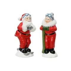 საახალწლო დეკორაცია Santa terracotta 8.5x7.5x20 cm red/colour(s)