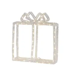 Новогоднее украшение в подарочной коробке с подсветкой 80 светодиодов IP44 22 x 6 x 24.5 см