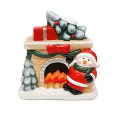 საახალწლო დეკორაცია სახლი ნათებით  14 სმ