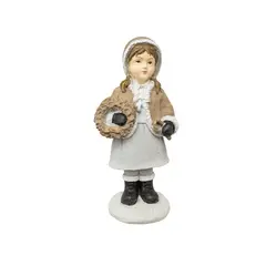 საახალწლო დეკორაცია გოგო და ბიჭის ფიგურა 1 ც 18 სმ