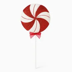 საახალწლო დეკორაცია კამფეტი A3-52459R+W